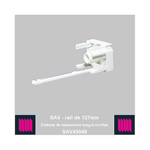 Embout de manoeuvre long a crochet