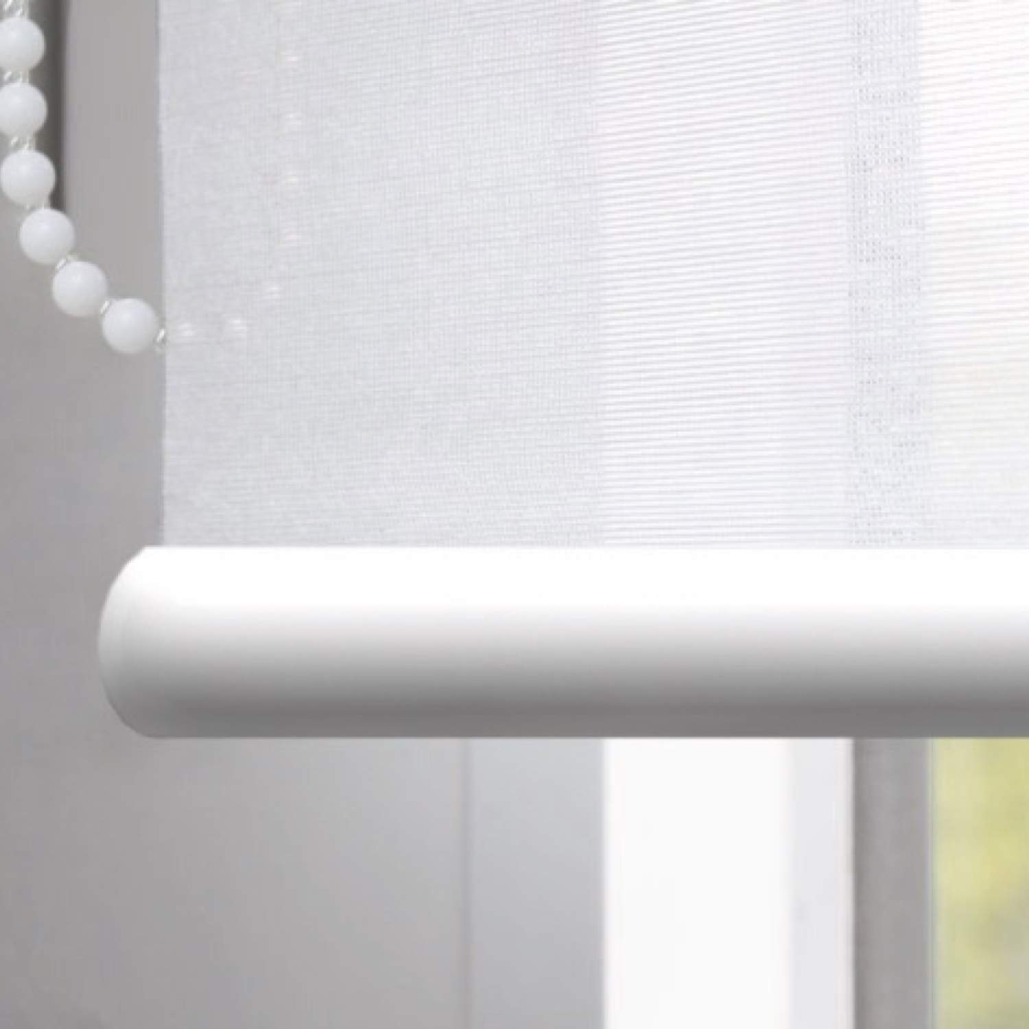 Barre de lestage ronde blanche